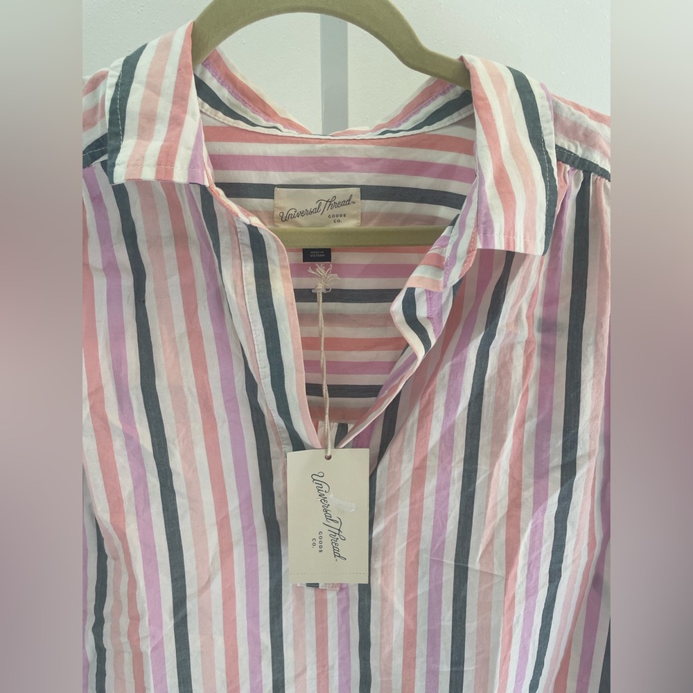 Universal Thread Multicolor Striped Shirt - Picture 2 of 8
